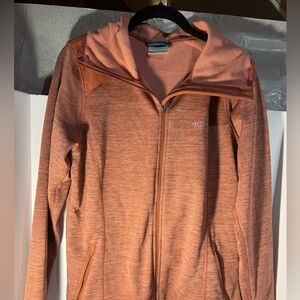 Women's Columbia Rust/Orange Zip-Up Hooded Jacket Size Medium
